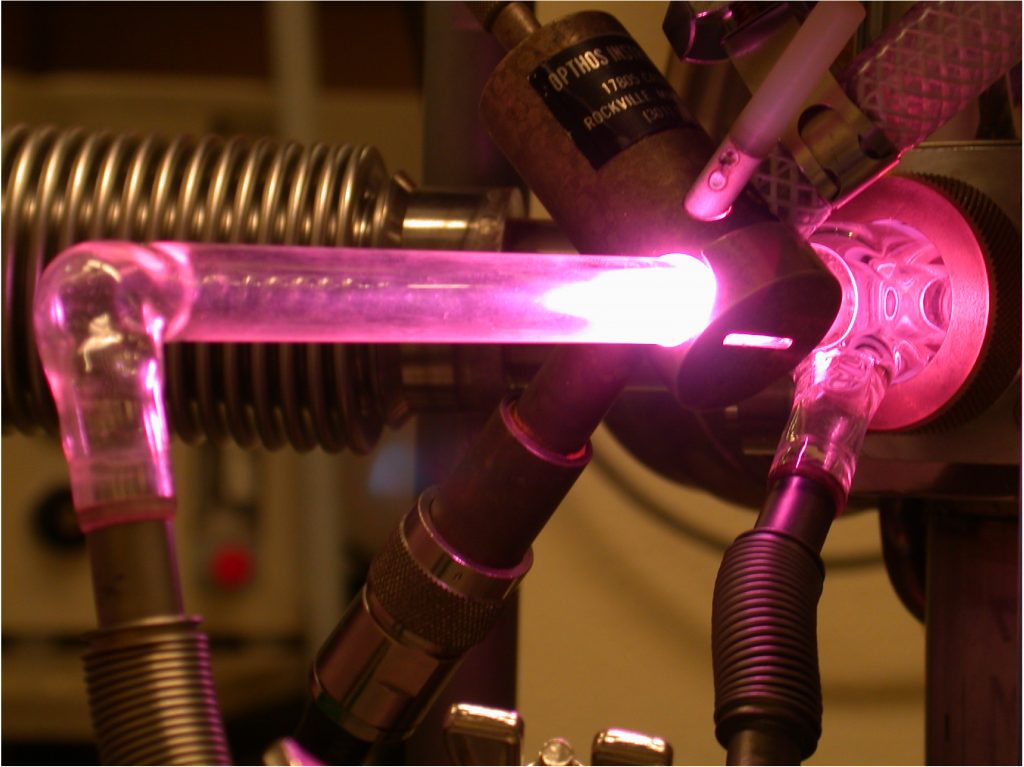  NASA-Ames shows a hydrogen arc lamp fluorescing.